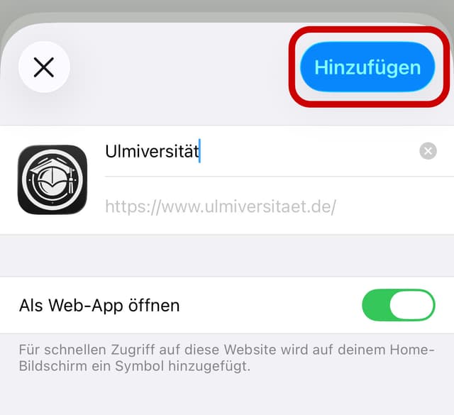 iOS Screenshot - Zum Home-Bildschirm